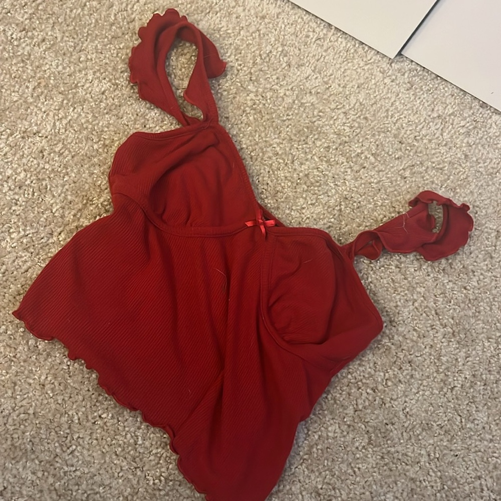 Red Tank Top with Bow